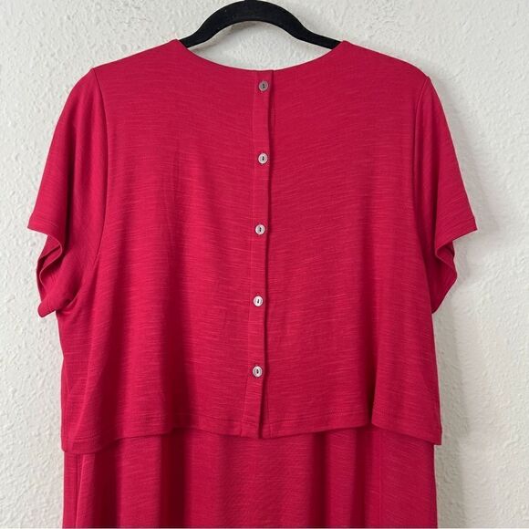 J. Jill Layered Knit Jersey Dress Size Large Petites - Picture 5 of 9